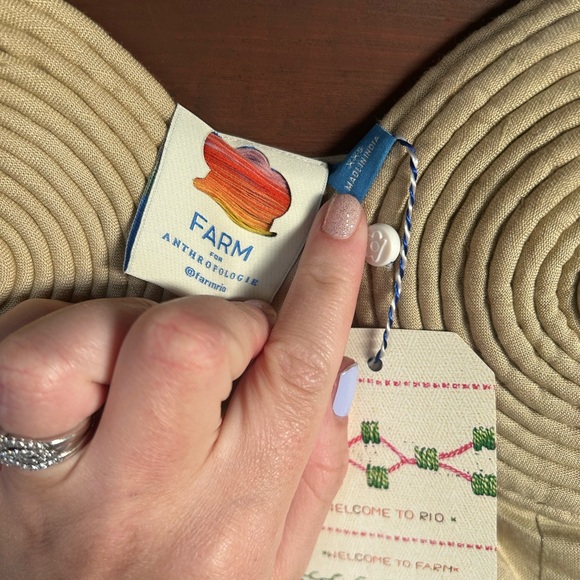 Farm Rio x Anthropologie Embroidered Linen Blend Dress - Picture 4 of 6